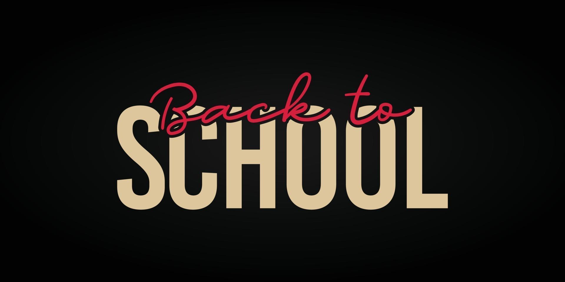 Back to school banner template vector