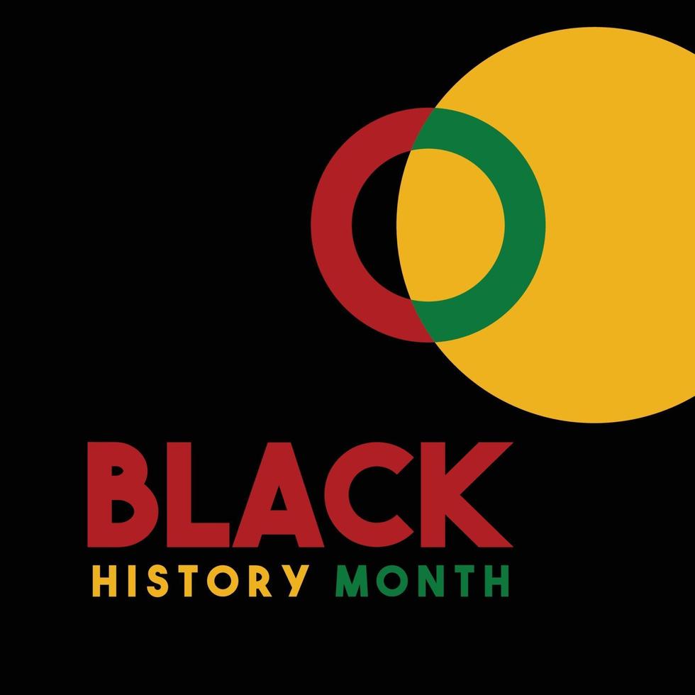 Black history month template. vector