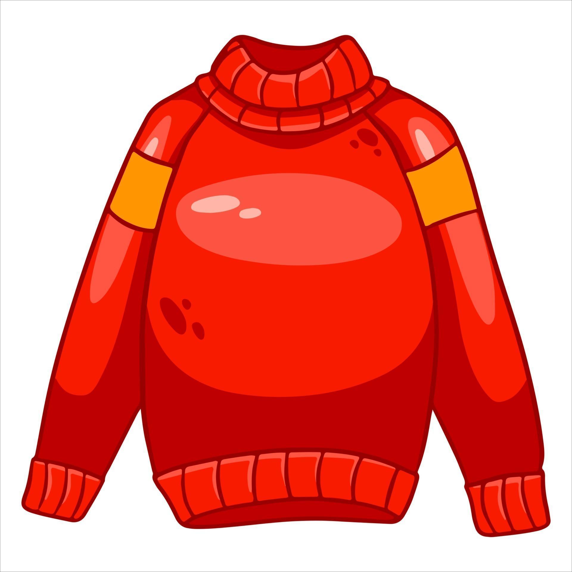 Warm clothing. Cute red sweater for women. Autumn clothes. 3031307 ...