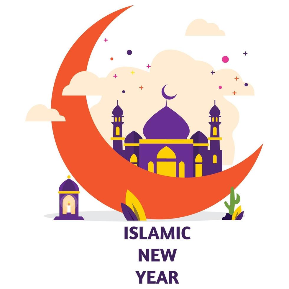 Greeting Islamic New Year 2021 Background Template 3031316 Vector Art at  Vecteezy