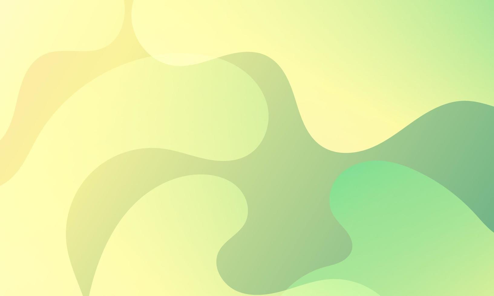 Abstract Green Fluid Wave Background vector