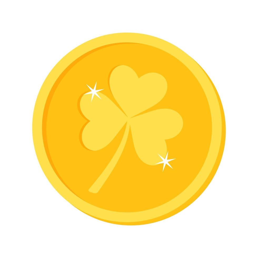 St. Patrick's Day Gold Coins cartoon style 3031346 Vector Art at Vecteezy