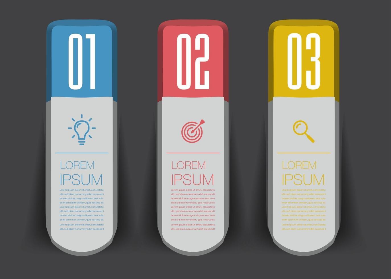 modern text box template, infographics banner vector