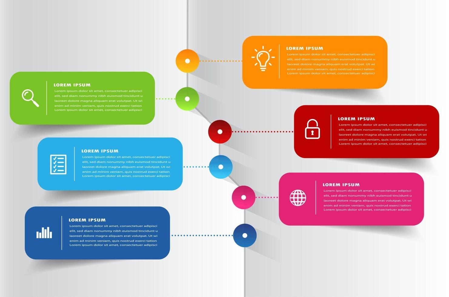 modern text box template, infographics banner vector