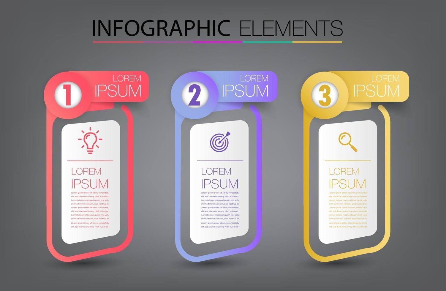 modern text box template, infographics banner vector