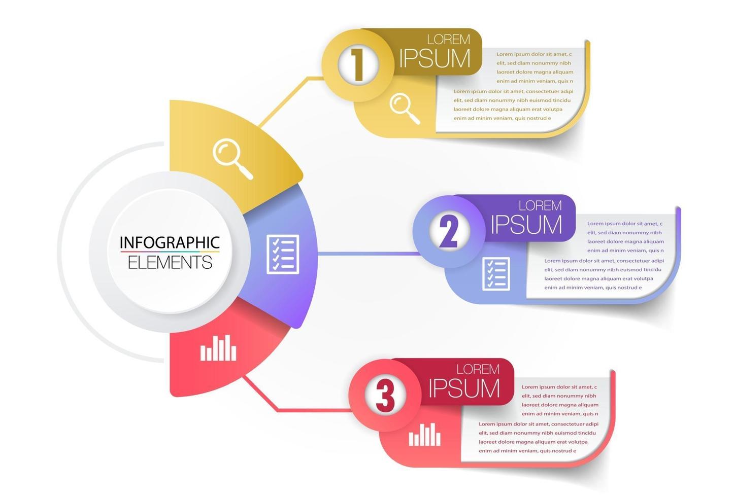 modern text box template, infographics banner vector