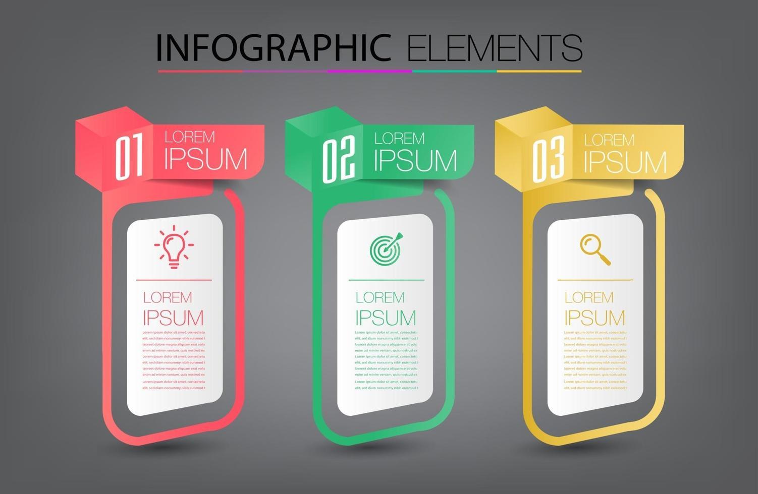 plantilla de cuadro de texto moderno, banner de infografía vector