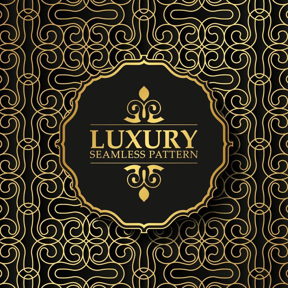 luxury dark seamless pattern background vector