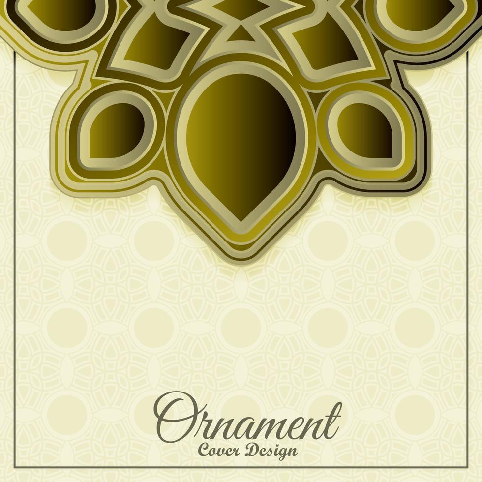 Fondo de patrón de ornamento premium de lujo vector