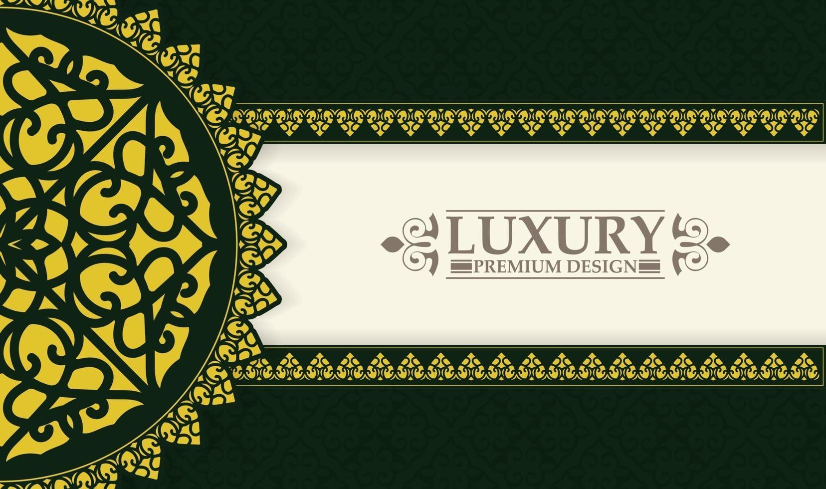 Luxury ornamental mandala background with arabic islamic east pattern vector
