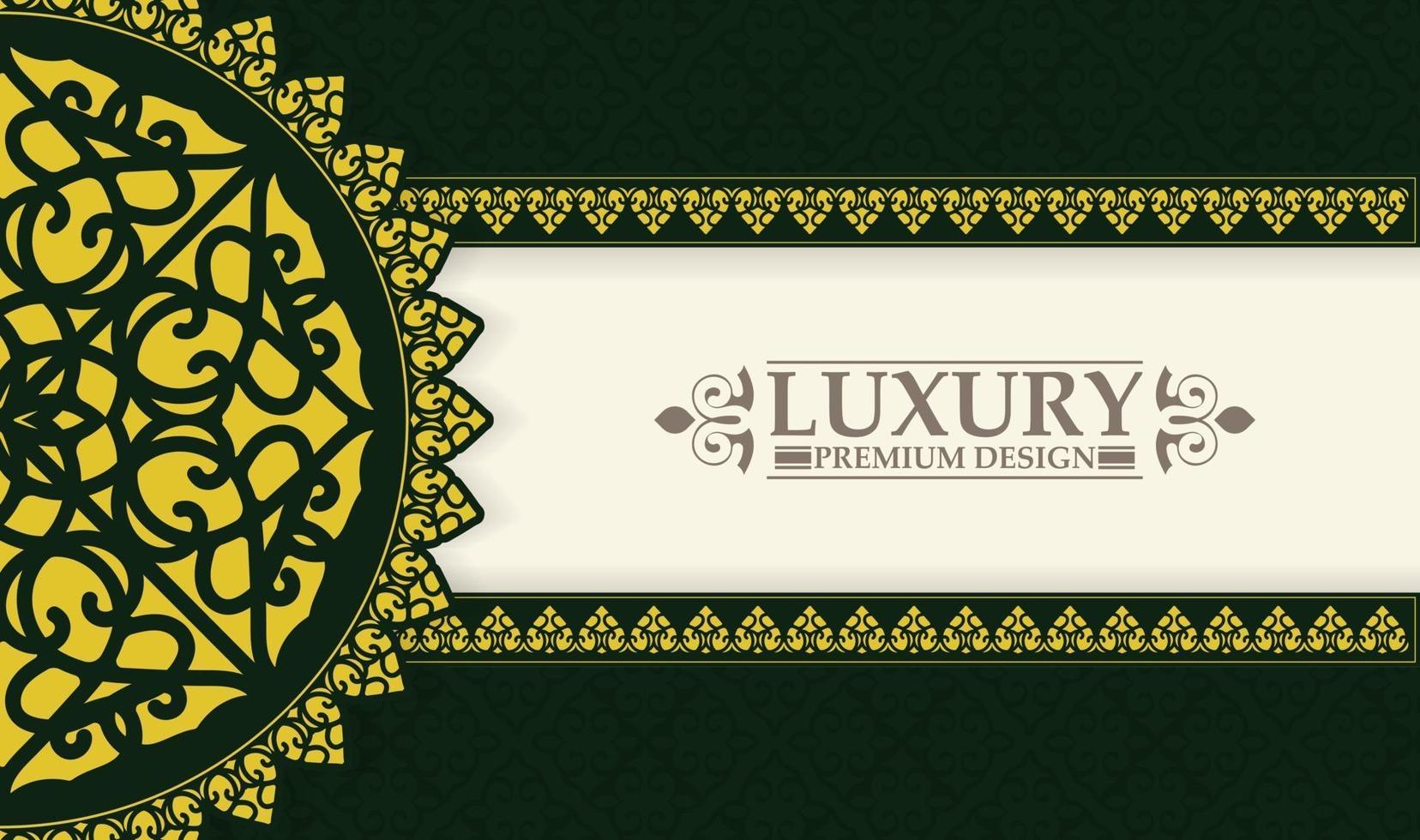 Luxury ornamental mandala background with arabic islamic east pattern vector