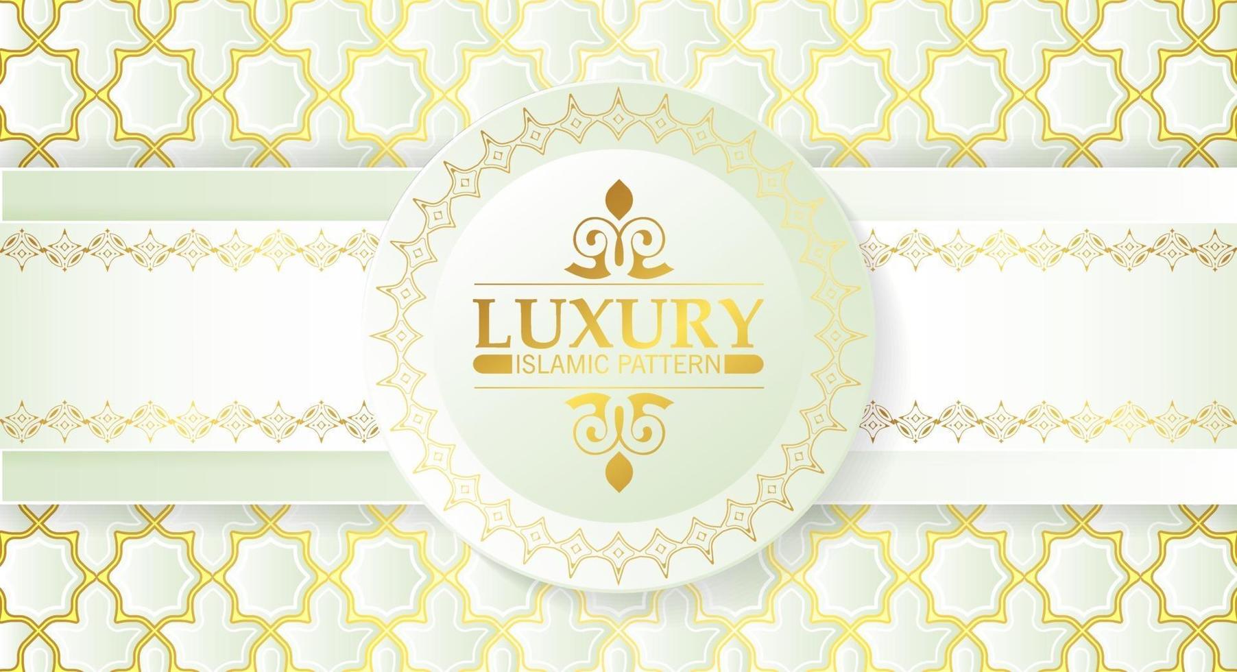 Elegant White islamic pattern background vector