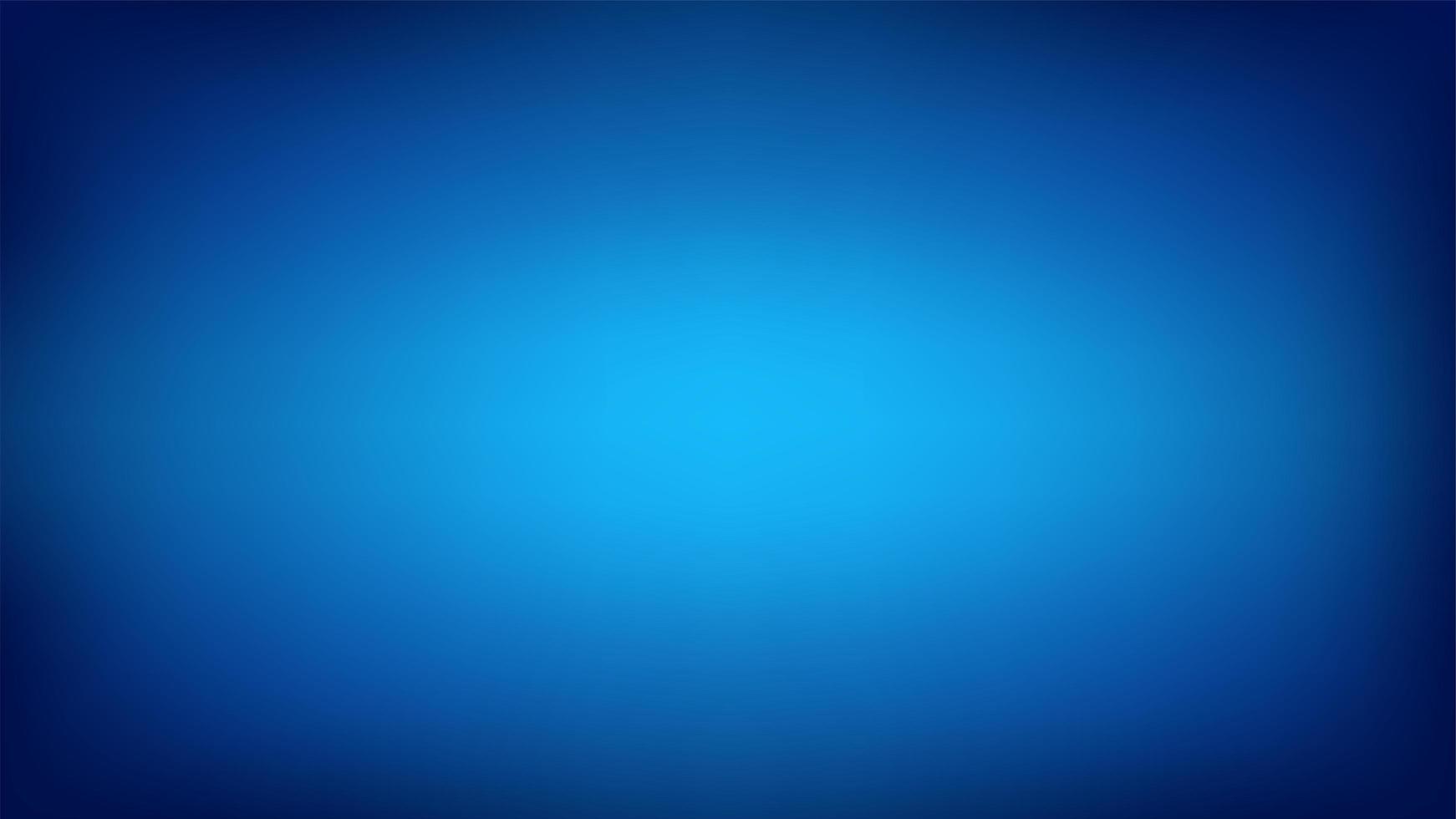 Dark blue wide background with radial blurred gradient vector