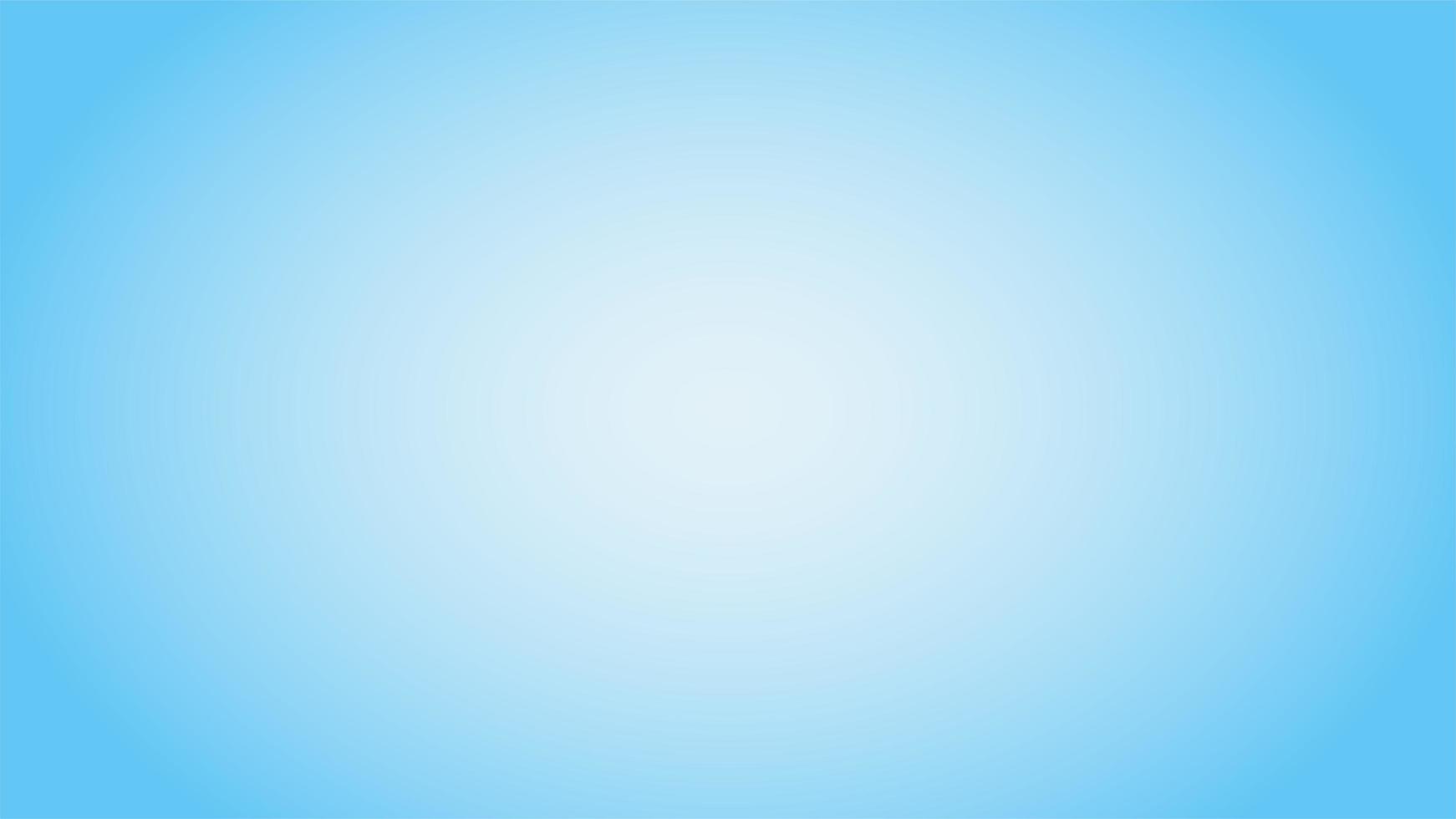 Light blue wide background with radial blurred gradient. Abstract vector