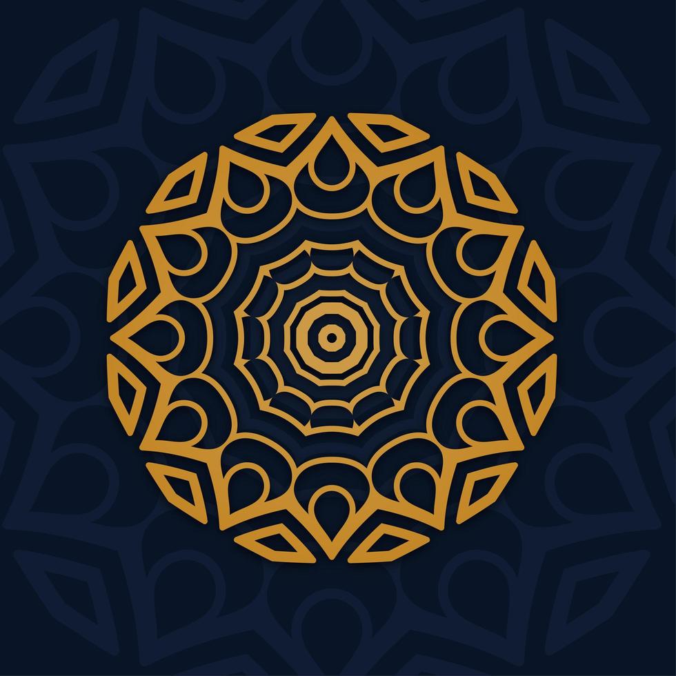 Background template with mandala style vector