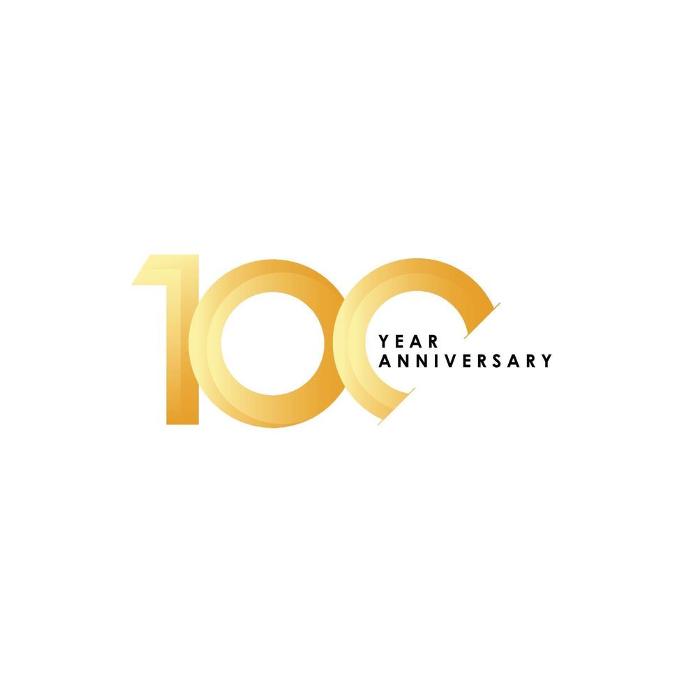 100 Years Anniversary Celebration Vector Template Design Illustration