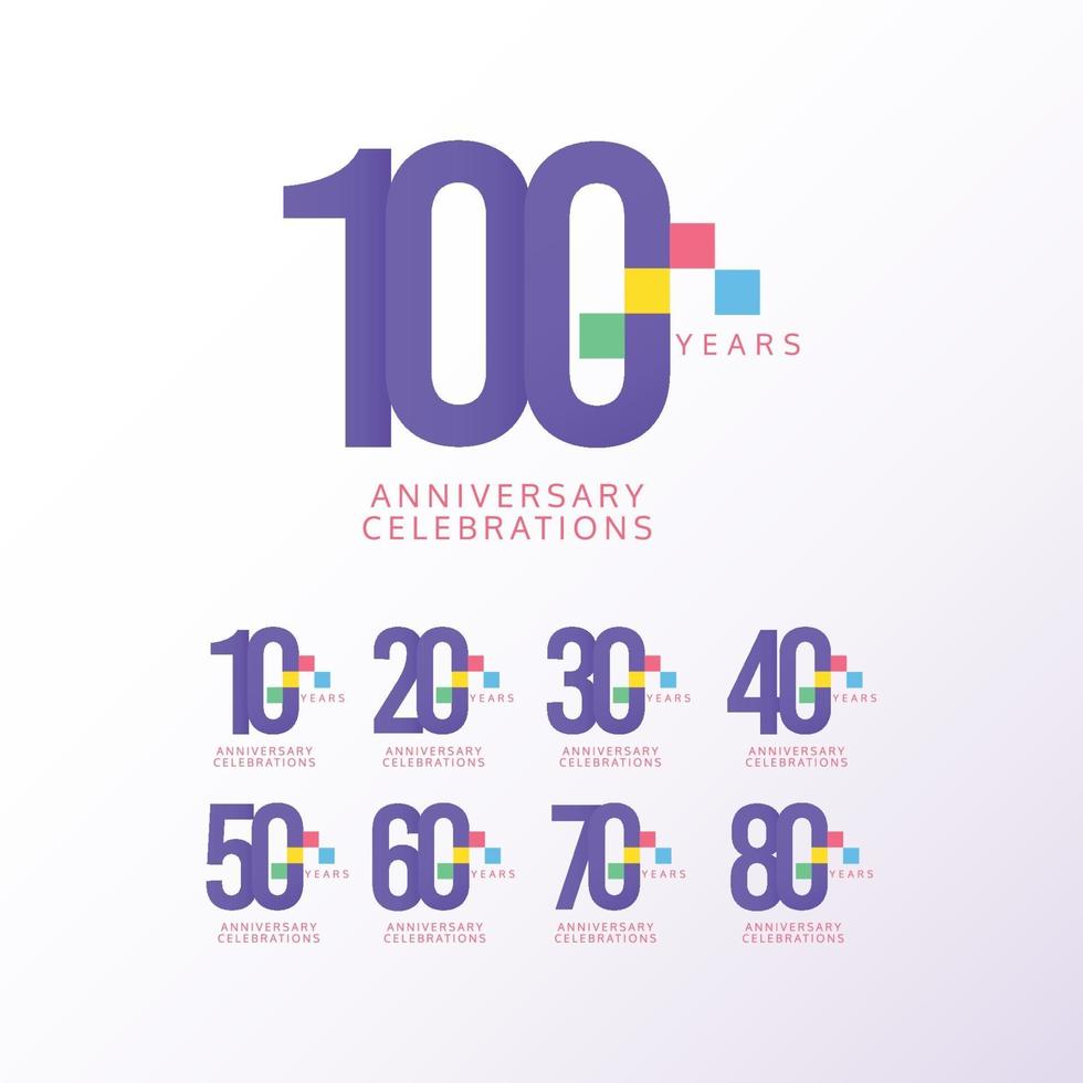 100 Years Anniversary Celebration Vector Template Design Illustration