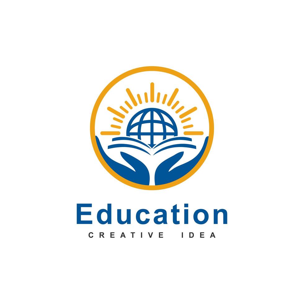 Education logo template design vector icon illustration.