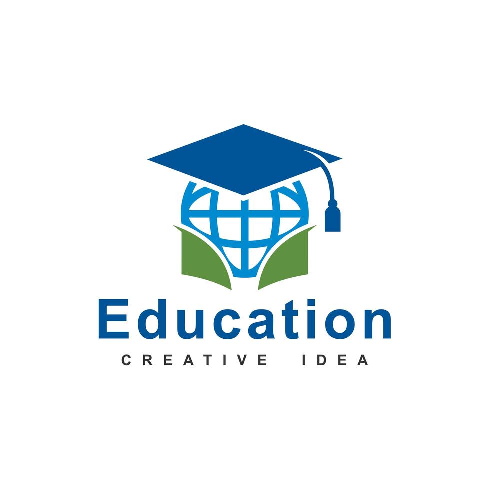 Education logo template design vector icon illustration.