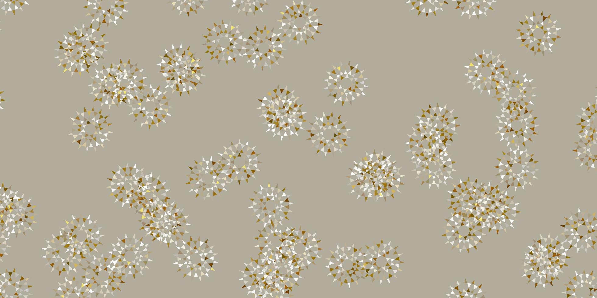 Light gray vector natural artwork with flowers.