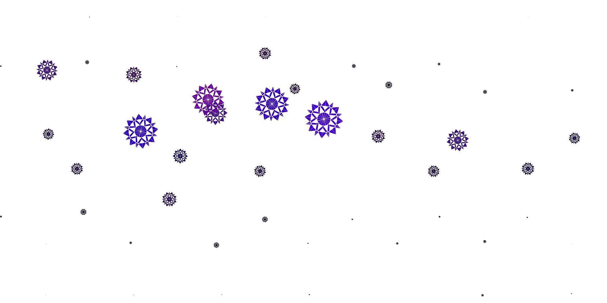 Light Pink vector template with ice snowflakes.