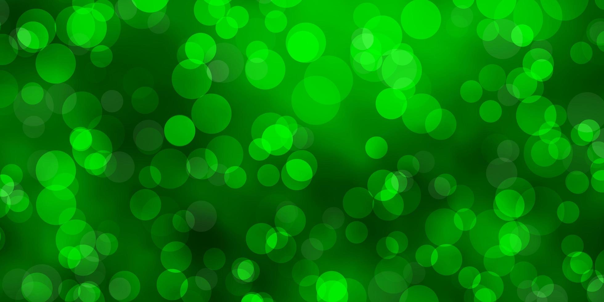 Light Green vector layout with circle shapes.