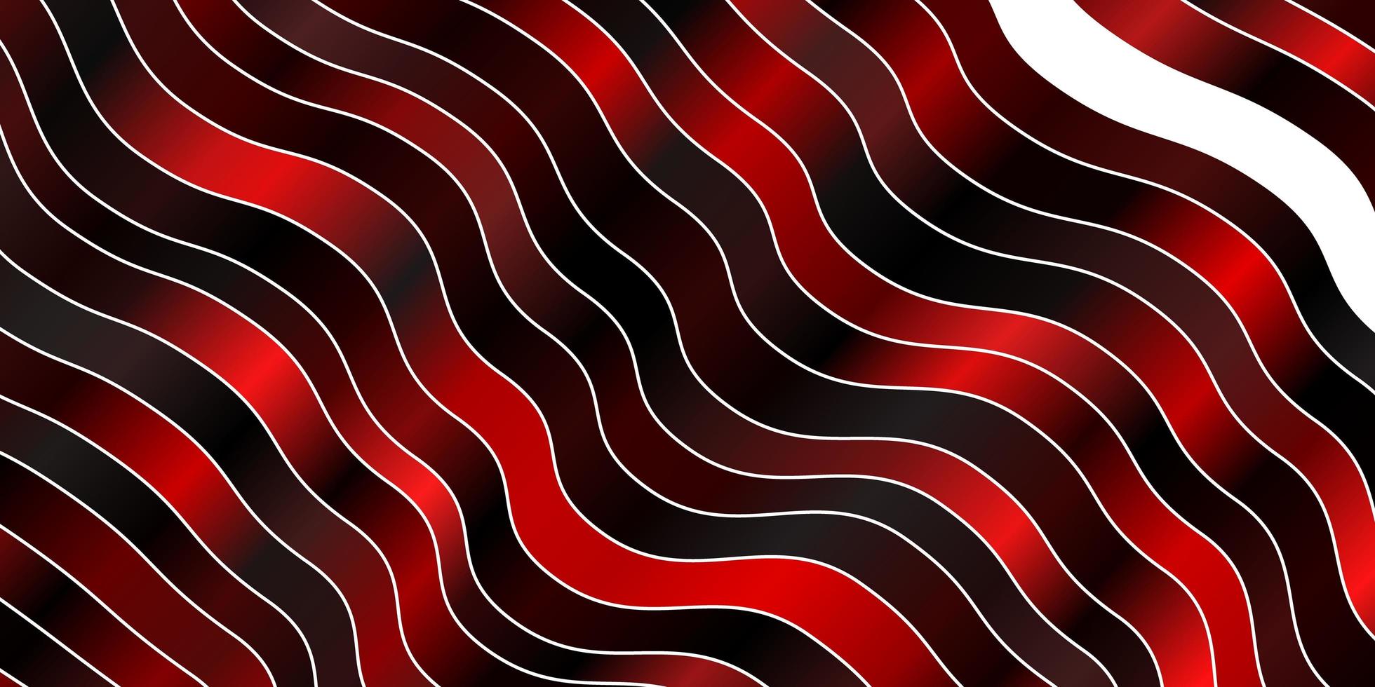 Dark Red vector template with curved lines.