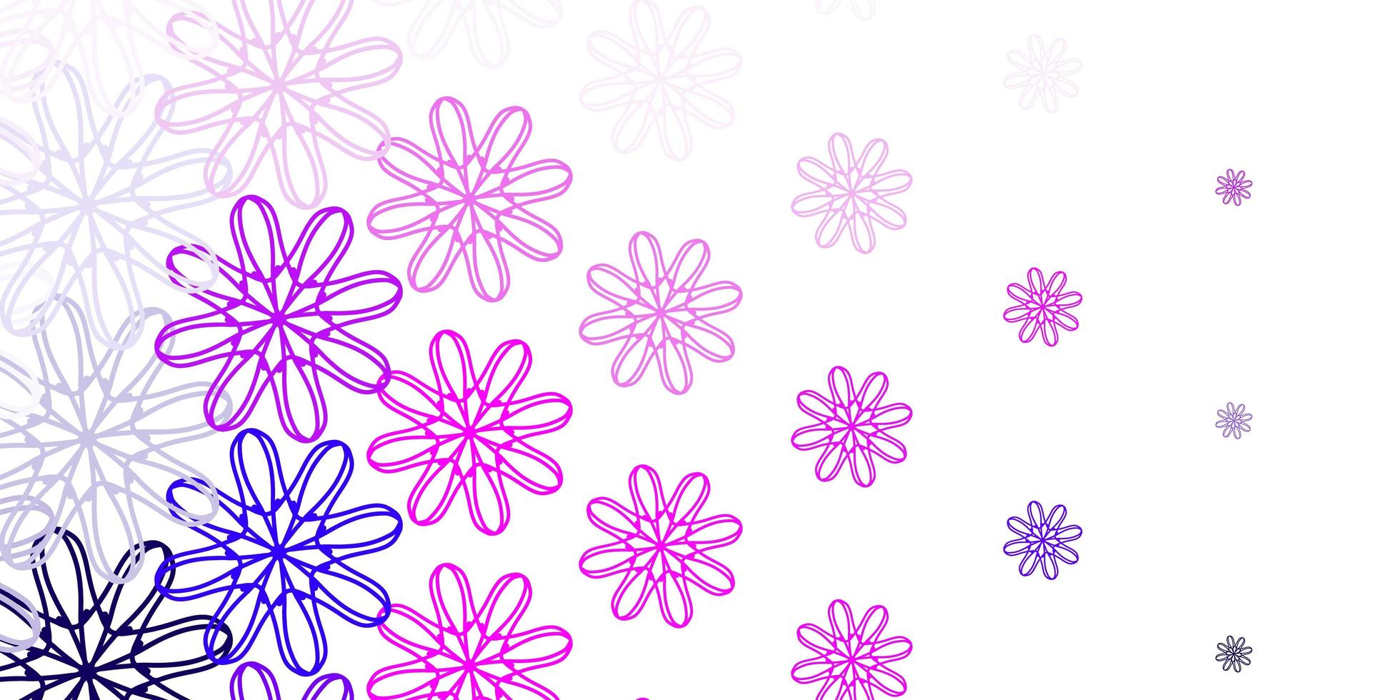 Light Purple, Pink vector natural backdrop with flowers.