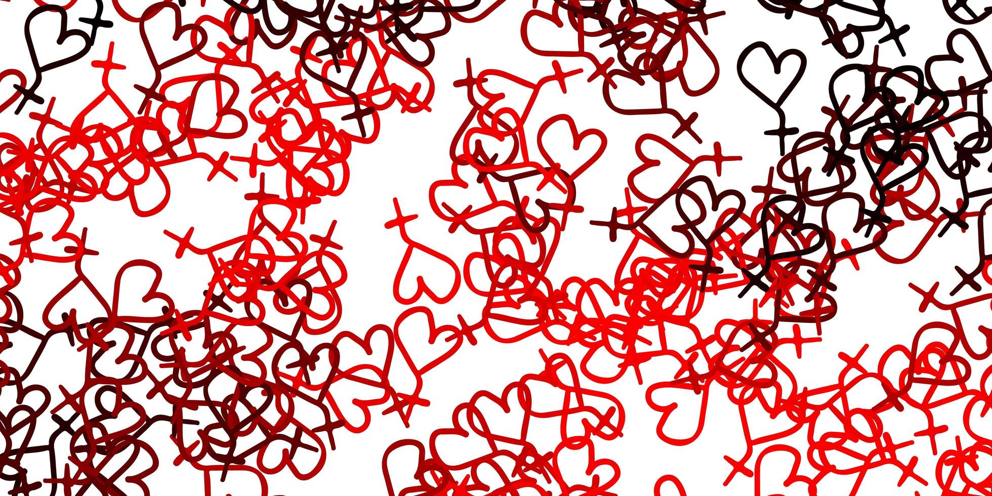 Light Red vector background with woman symbols.
