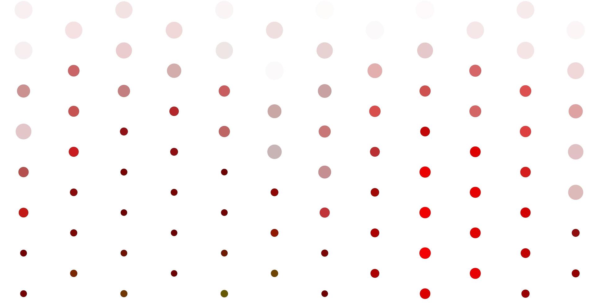 Light green, red vector texture with disks.