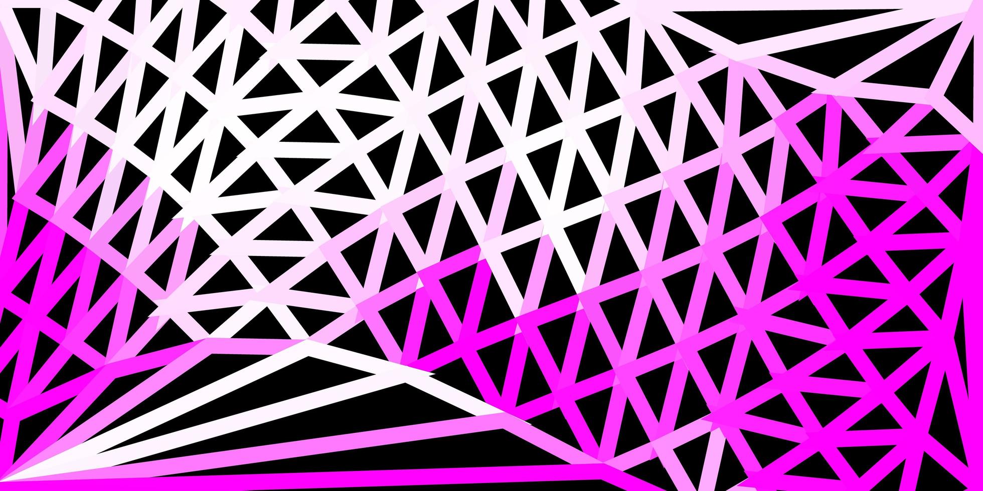 Light purple, pink vector abstract triangle backdrop.