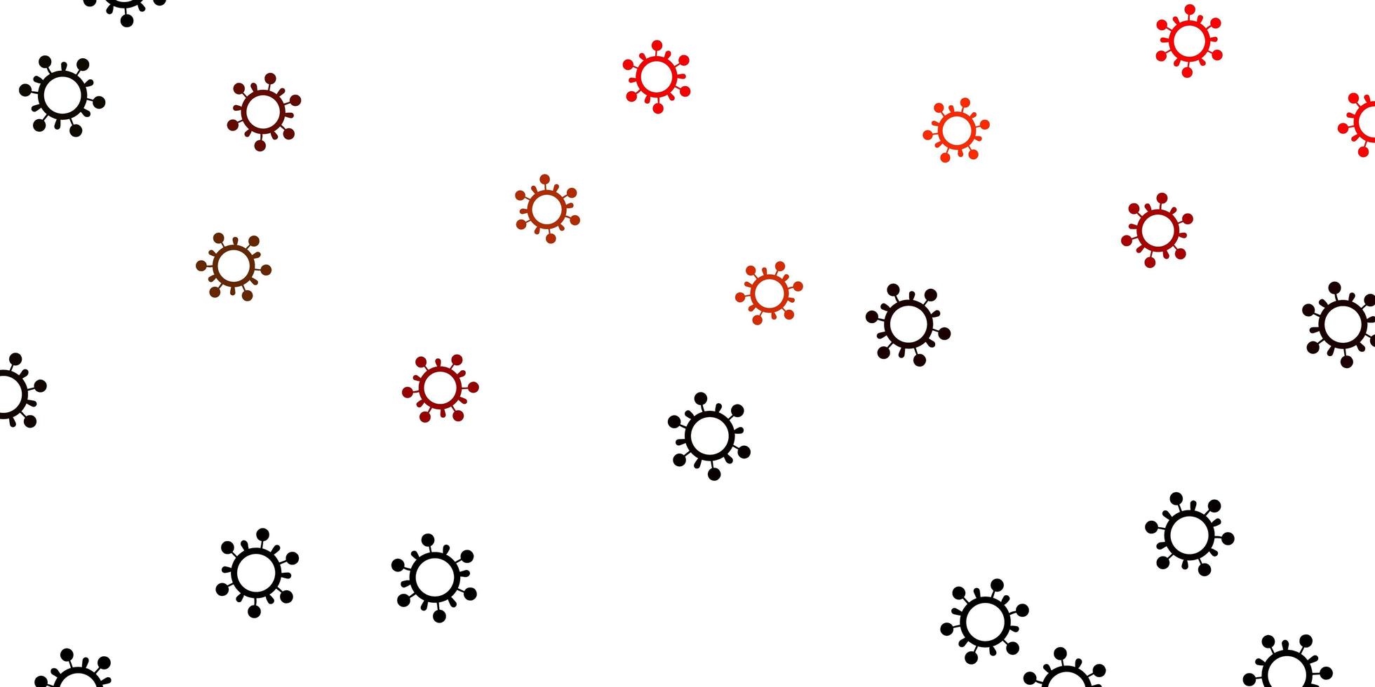 Light orange vector backdrop with virus symbols.