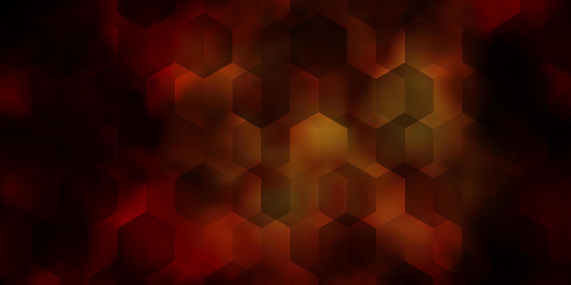 Dark Yellow vector layout with hexagonal shapes.