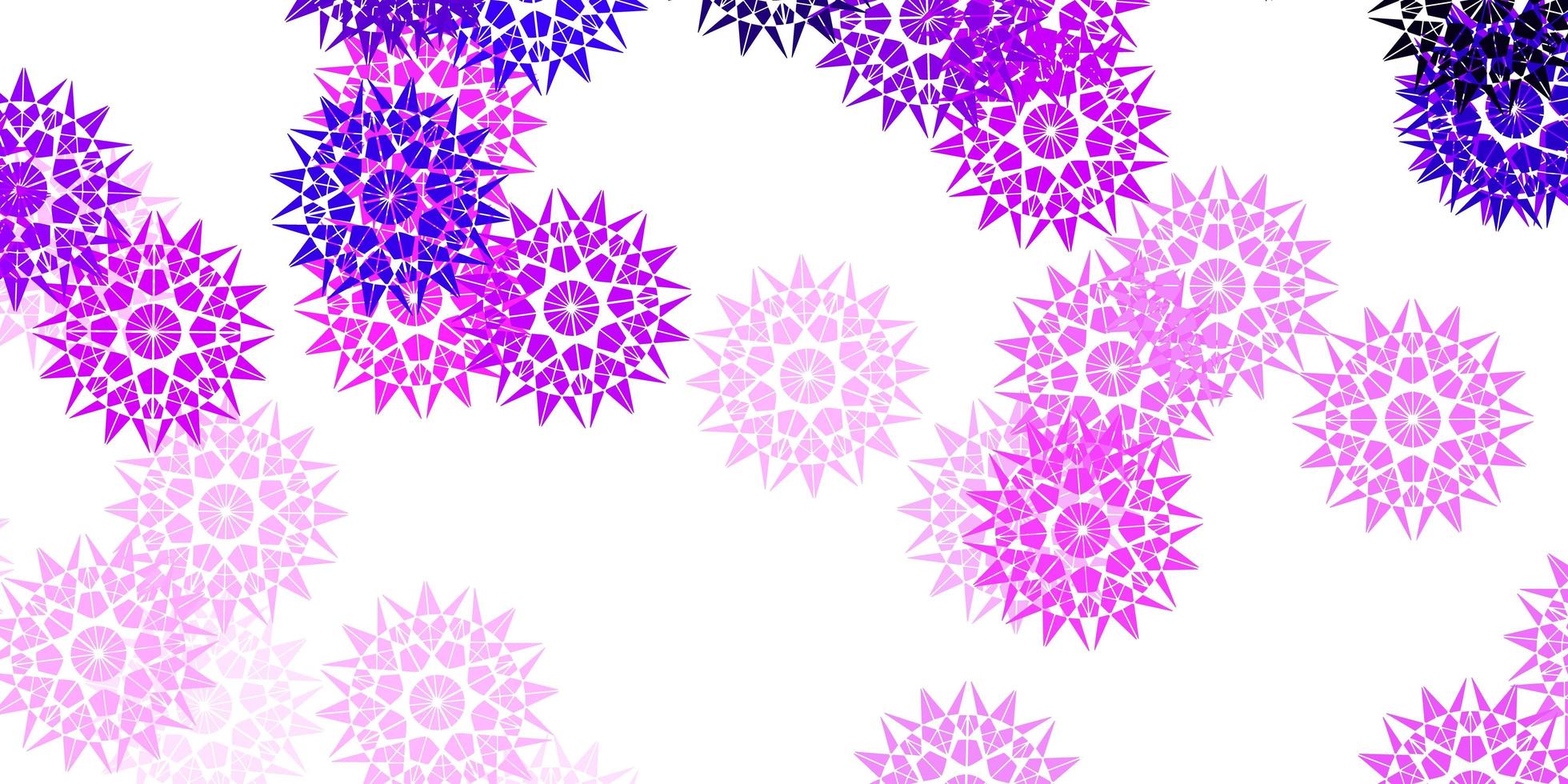 Light Purple, Pink vector natural artwork with flowers.