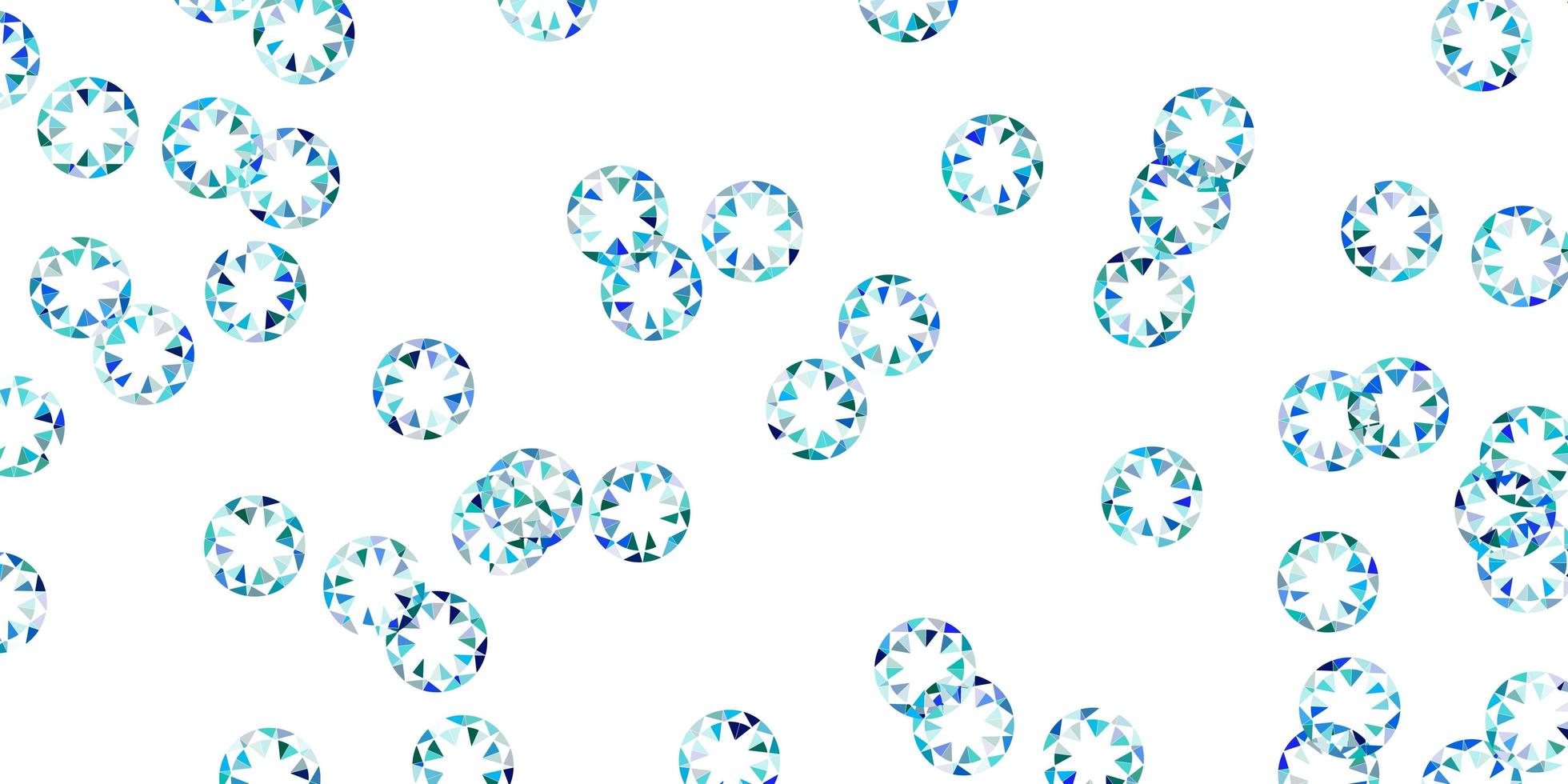 patrón de vector azul claro con esferas.