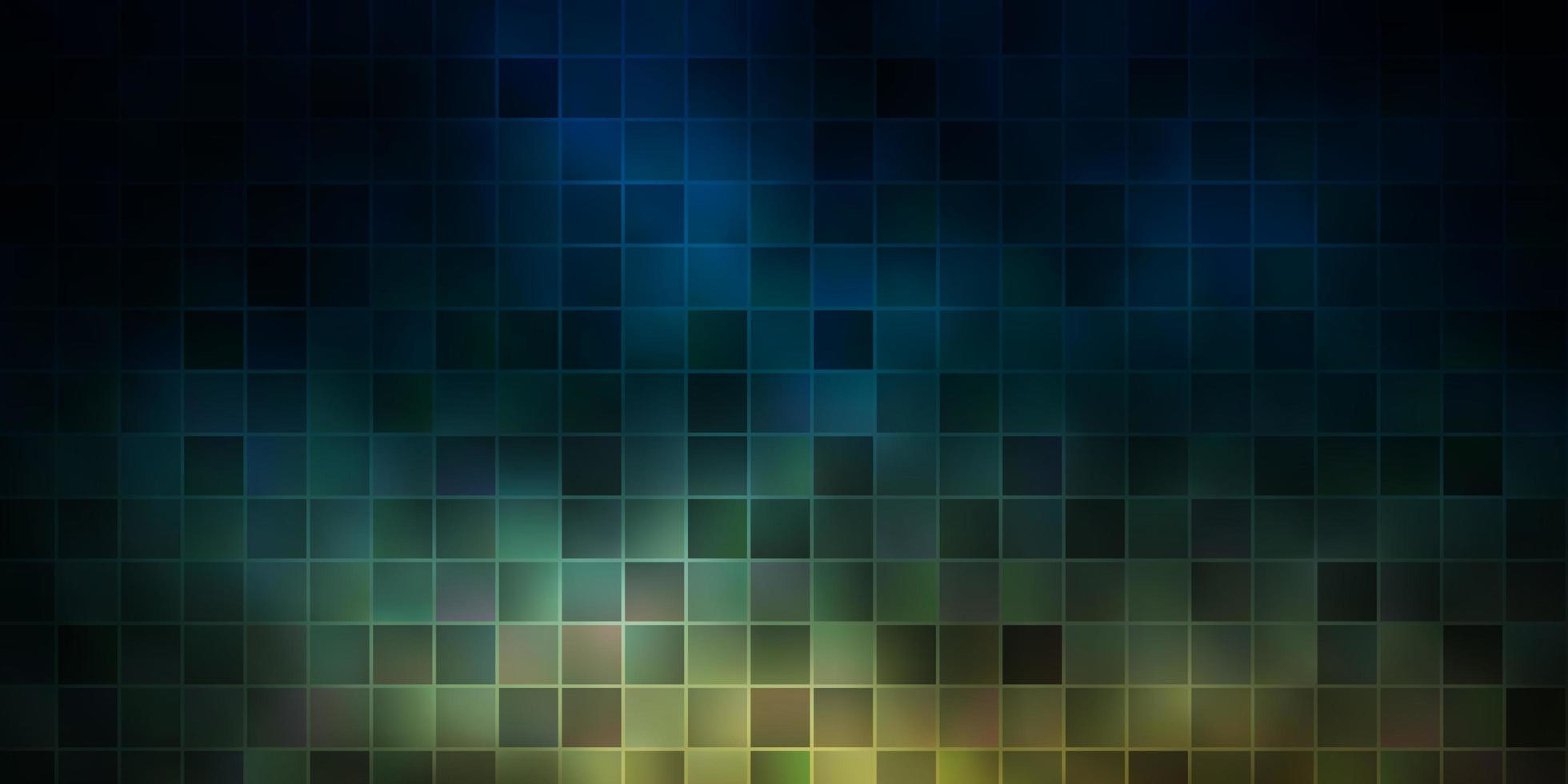 Dark Blue, Yellow vector backdrop with rectangles.