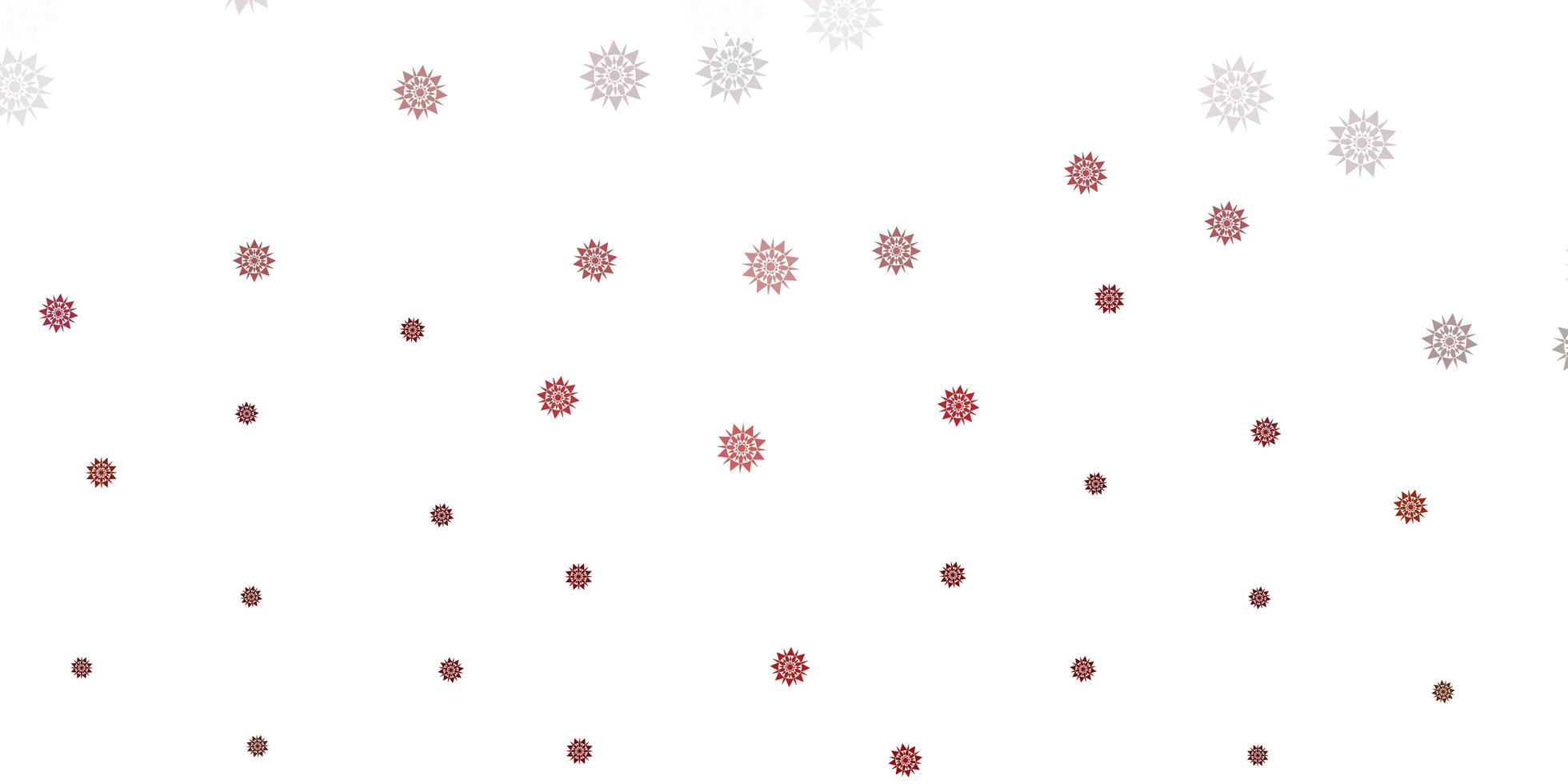 Light brown vector background with christmas snowflakes.