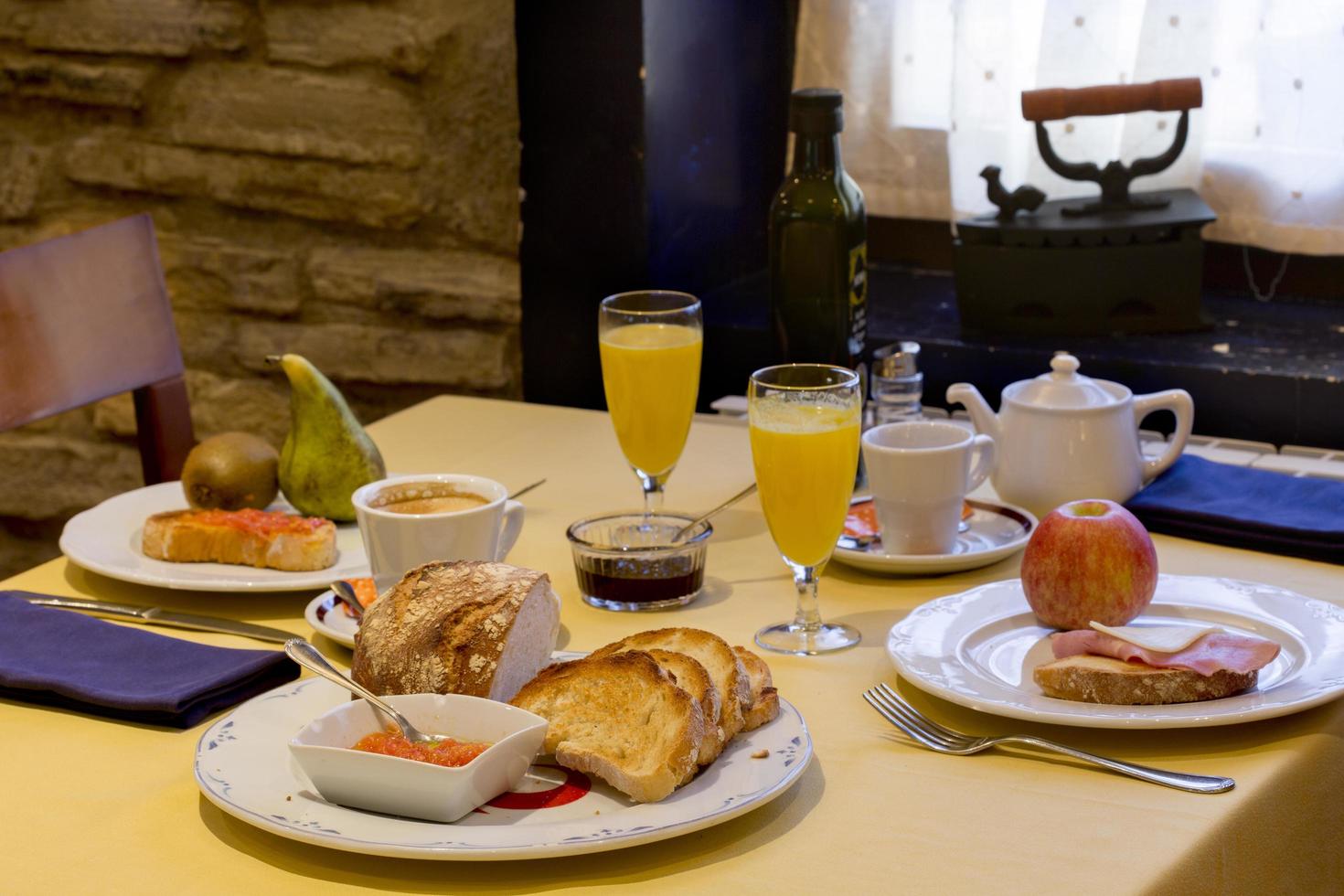 Typical Spanish breakfast photo