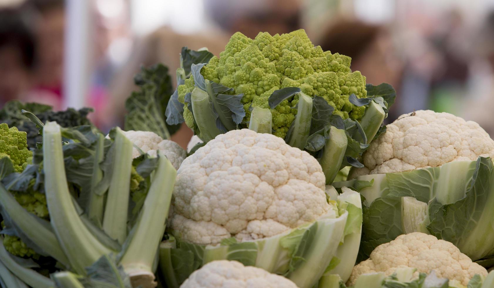 Magnificent vegetable, the romanesco cauliflower, Madrid Spain photo