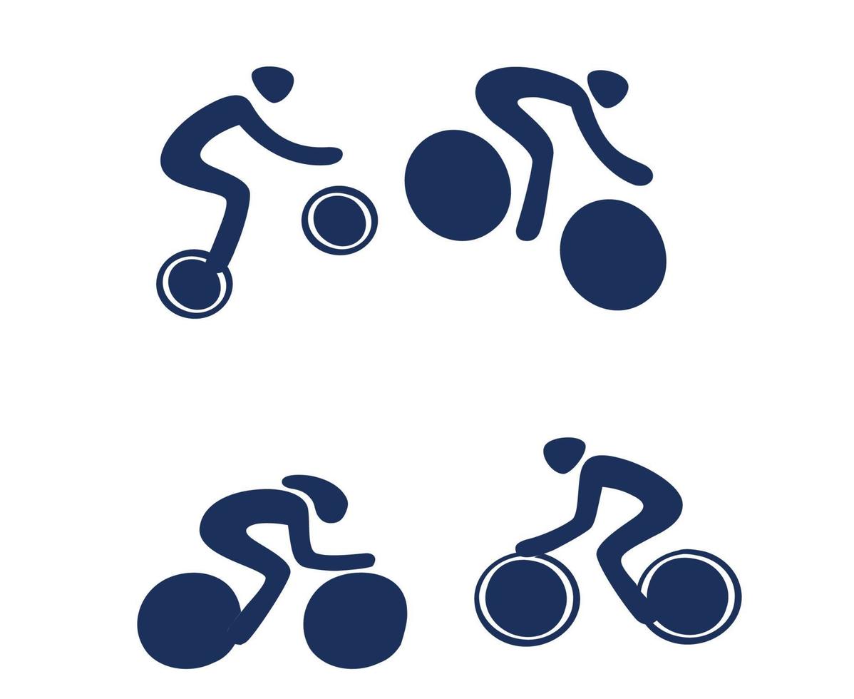 bicycle sport design 2020 games abstract vector symbols icons