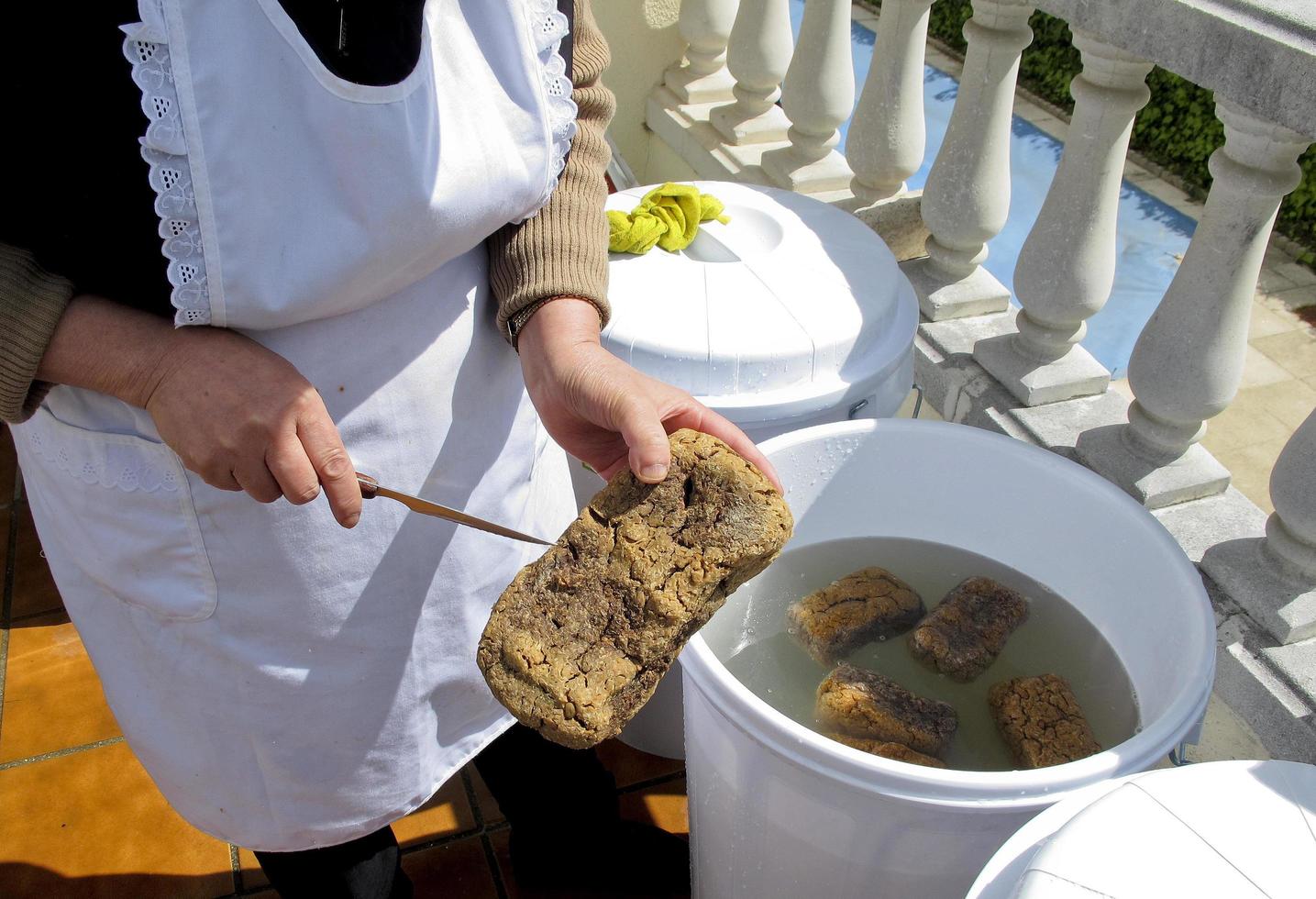 DoenJang, traditional Korea food. Fermentation of soybean paste photo