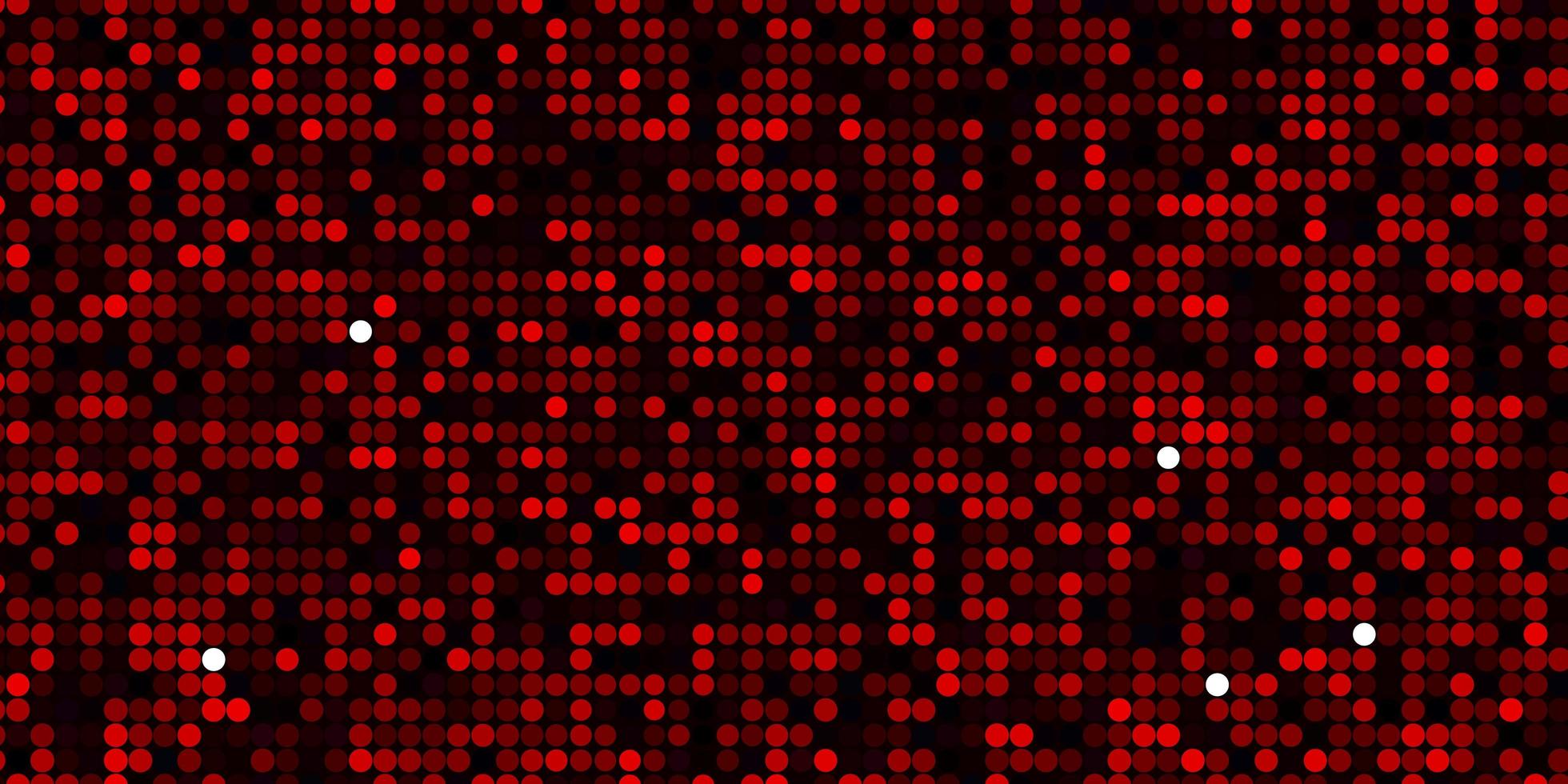 Dark Red vector backdrop with dots.