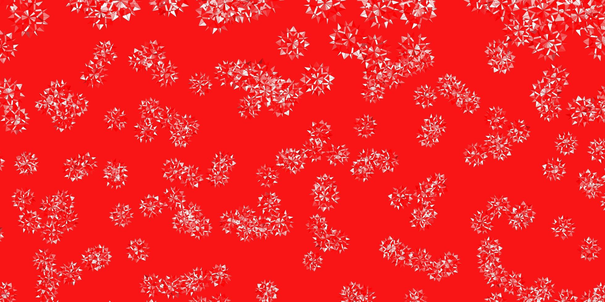 Light red vector layout with beautiful snowflakes.