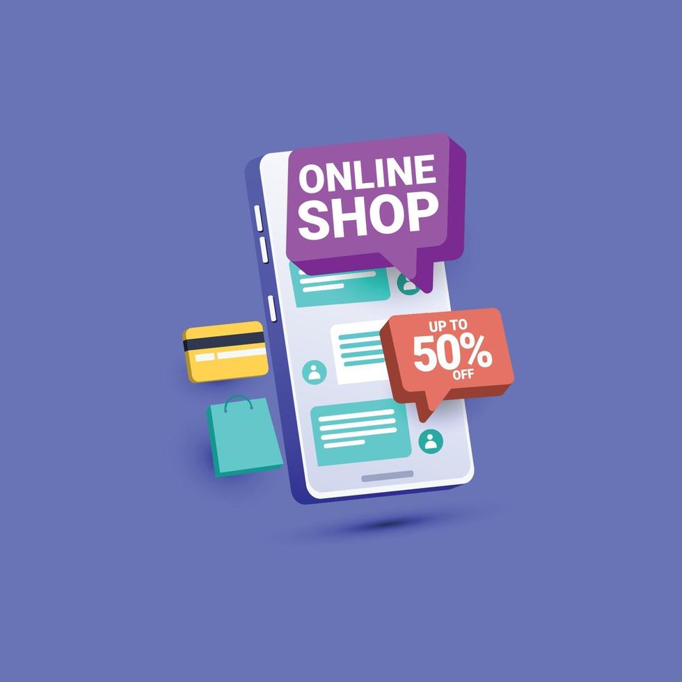 3 illustrations, sale special offer design template. vector