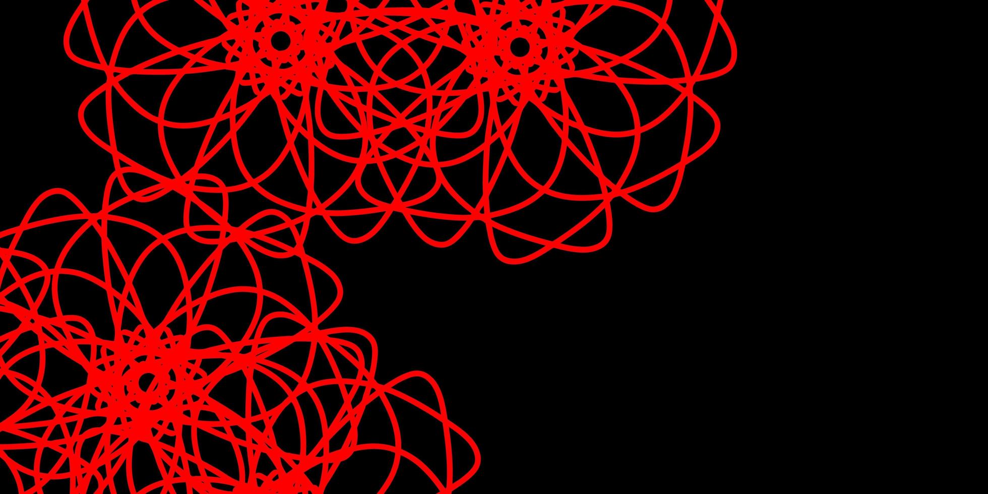 Dark Red, Yellow vector background with random forms.