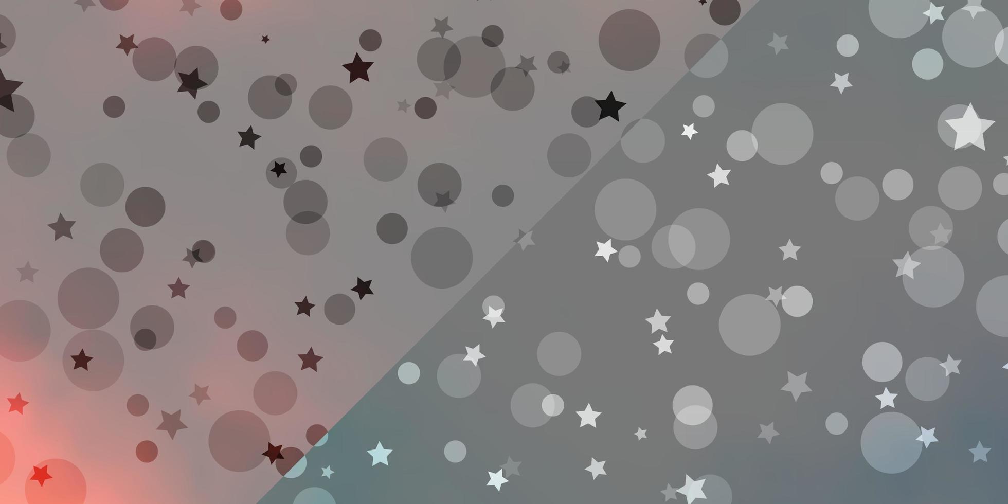 Vector template with circles, stars.