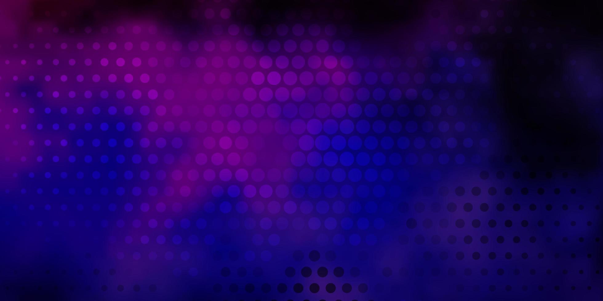 Dark Purple, Pink vector texture with disks.