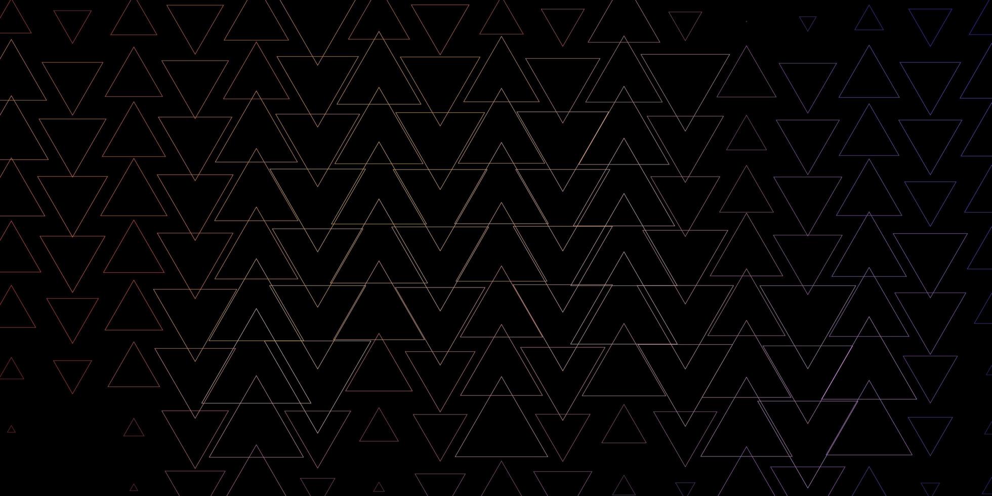 Dark Blue, Yellow vector backdrop with lines, triangles.