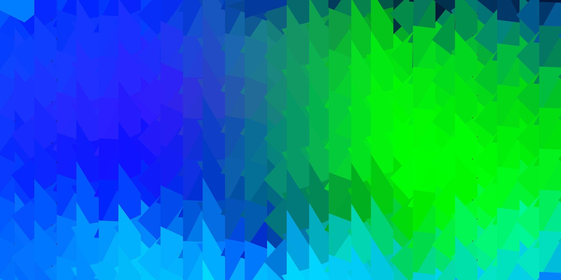 Light blue, green vector polygonal pattern.