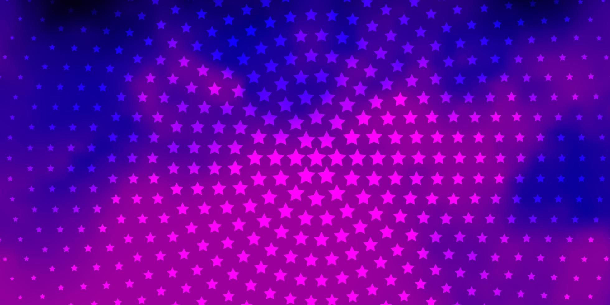 Light Purple, Pink vector texture with beautiful stars.